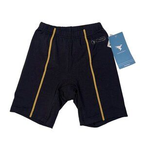 Insport Momentum Swift Shorts Womens Small Black w Gold Accents Made in USA NWT